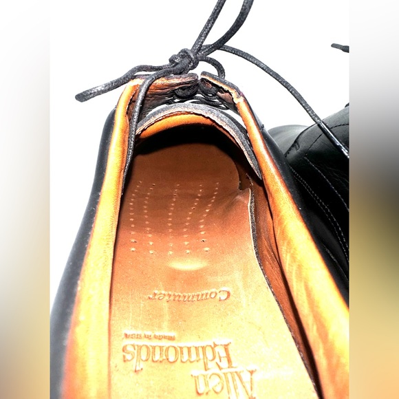 Allen Edmonds Men Commuter Black Leather Lace Dress Shoe Size 12B NWOT - Picture 7 of 16